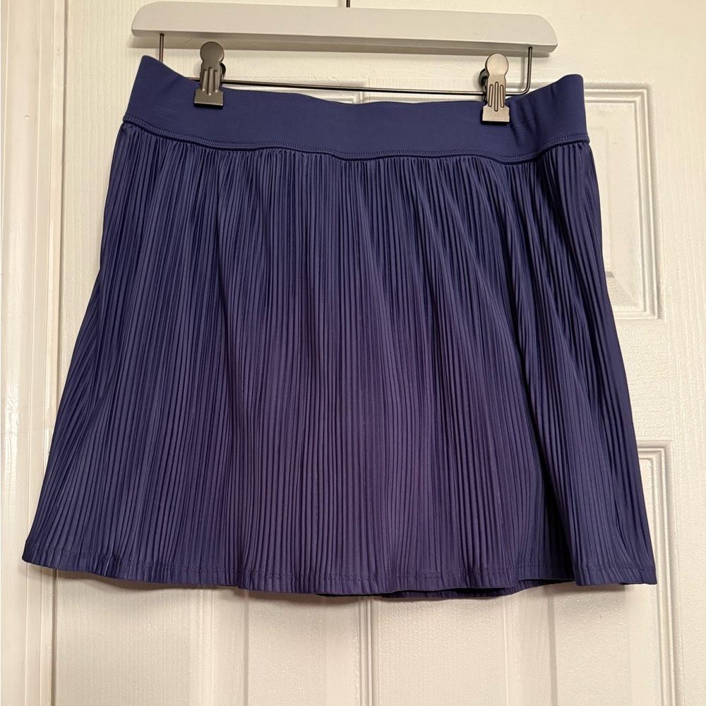 90 degrees tennis athletic skirt skort medium Blue Pleated $89 Anthropologie